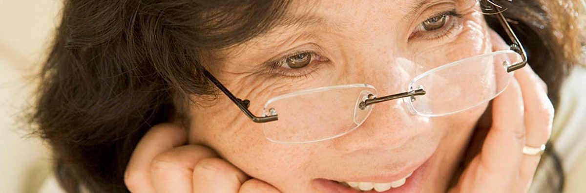 Rimless eyeglass lenses